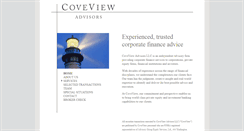 Desktop Screenshot of coveviewadvisors.com